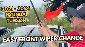 How to Change Front Wiper Blades on 2022 Hyundai Tucson (2021-2024) | Wiper Service Mode Explained!