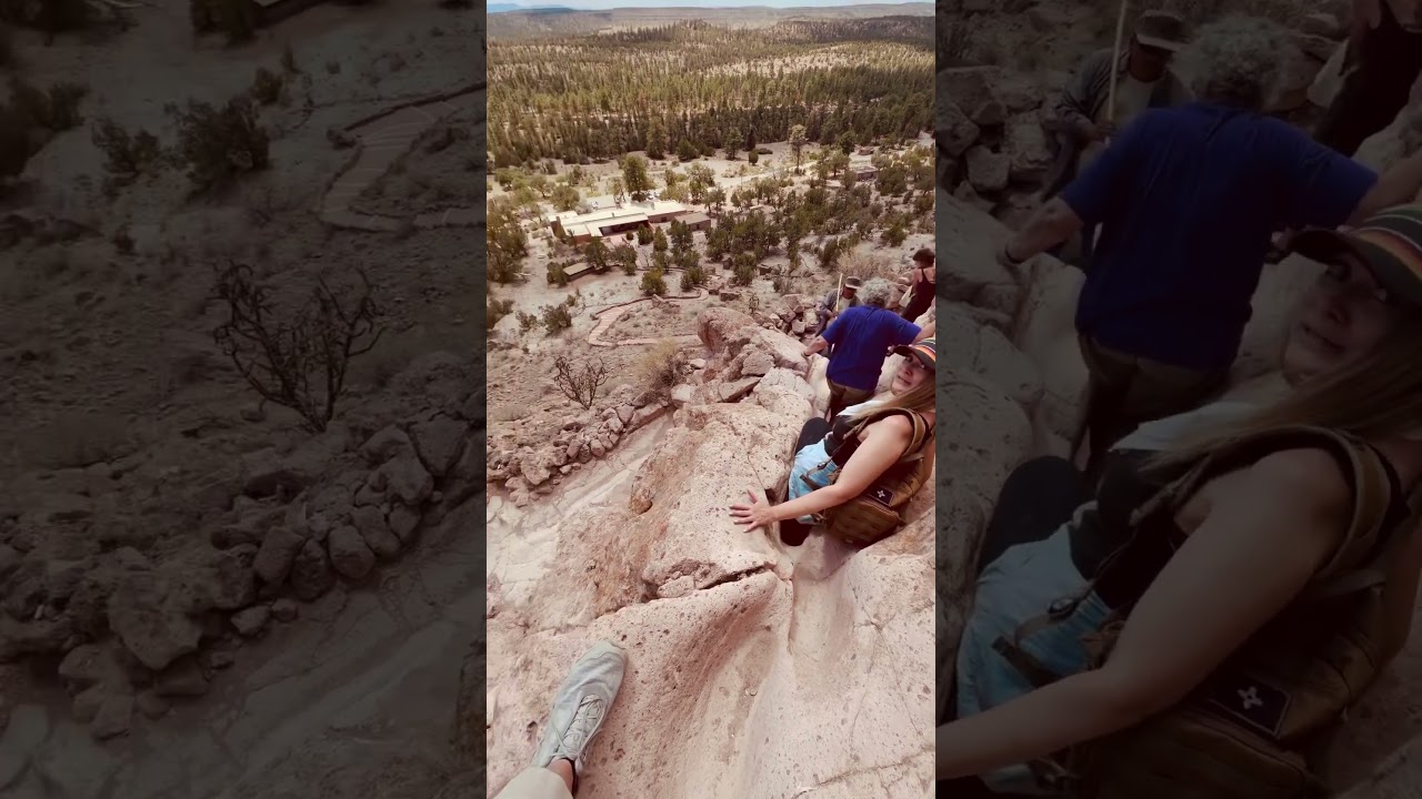 When you’re out looking for Bigfoot, but she has a fear of heights. 😂