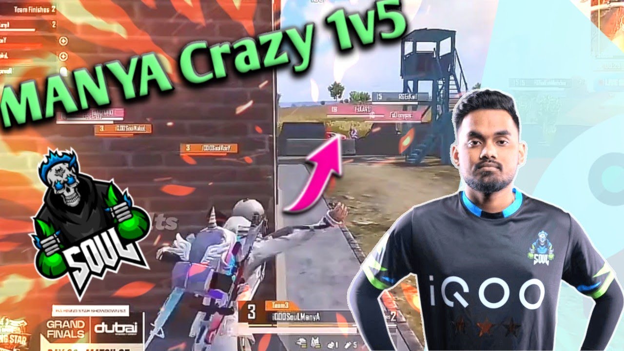 Manya 1v5 🔥 • SouL vs GodL Back To Back in 2 Matches • Spower 1v2 GodL ...