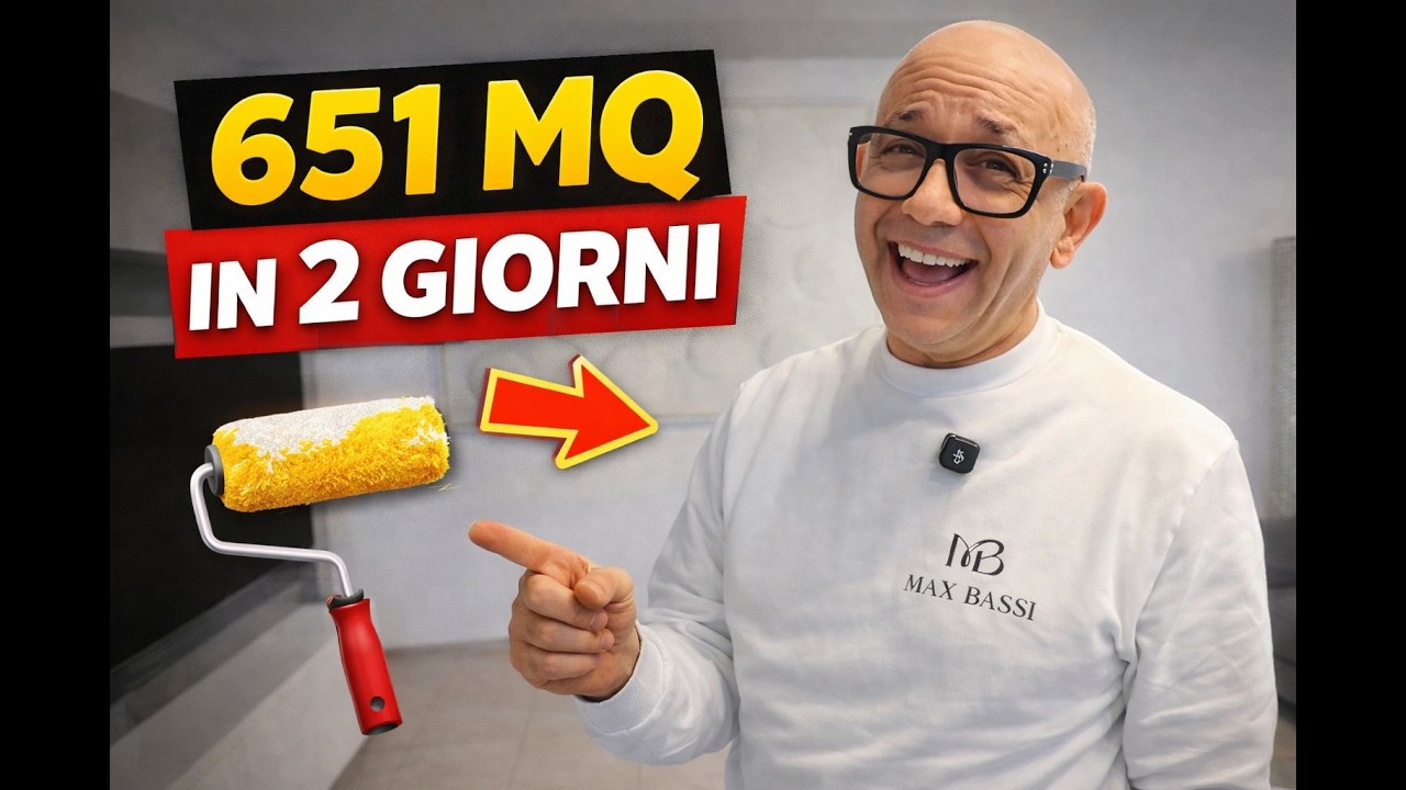 HO IMBIANCATO 651 MQ IN DUE GIORNI (NON CI CREDEVO NEANCHE IO)