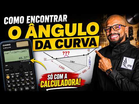 PLUMBER | HOW TO FIND THE ANGLE OF A CURVE USING ONLY A CALCULATOR