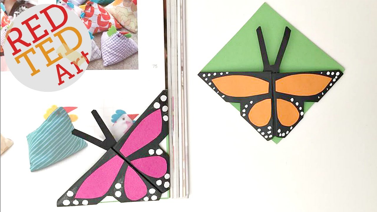 Easy Paper Butterfly (with Pictures) - Red Ted Art - Easy Kids Crafts