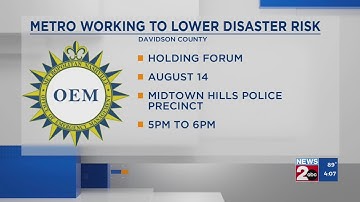Metro officials working to lower disaster risk