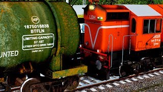 Petrol Wagons Freight Train Duty || TWIN ALCO LDH WDM 3A in Indian Train Simulator