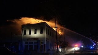 Arcadia early morning fire - dramatic compilation