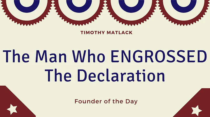 The man who ENGROSSED the Declaration of Independe...