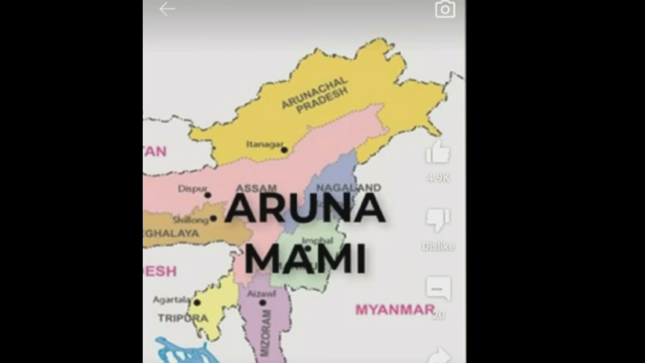 Trick to remember states sharing border with Myanmar