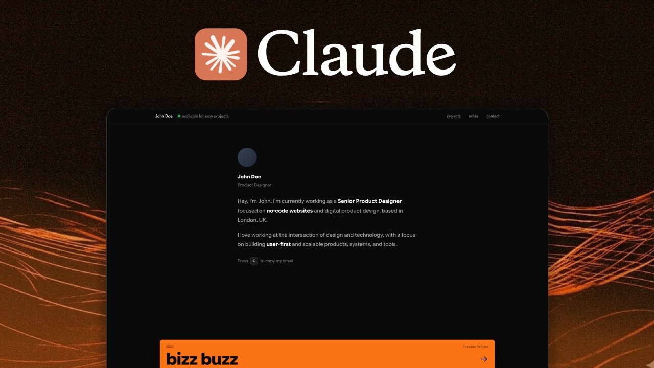 Build a Portfolio Website Using Claude Code in Under an Hour - YouTube