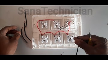 5 Socket 1 switch 1 indicator extension board wiring connection hindi || sana technician