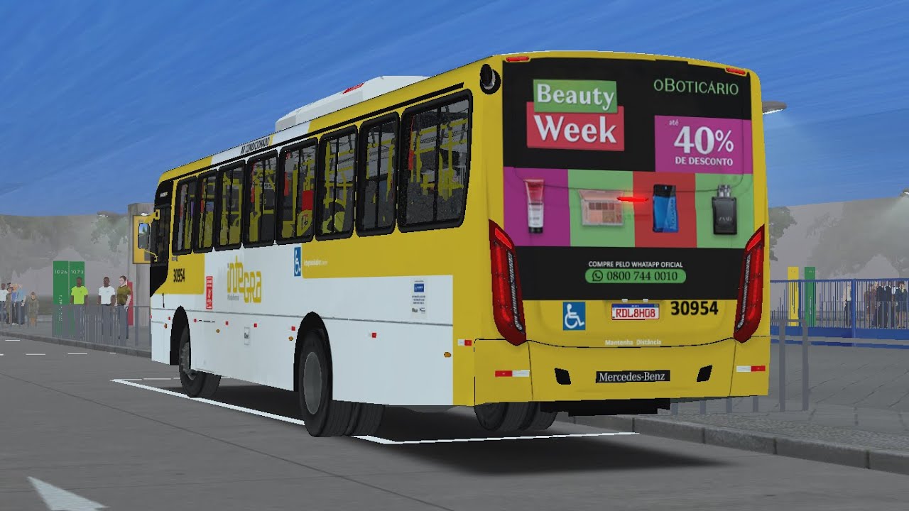 OMSI 2 - Mapa Metrópole Salvador - Linha 103402 - Caio Apache Vip 4 - MB 1721 - Plataforma