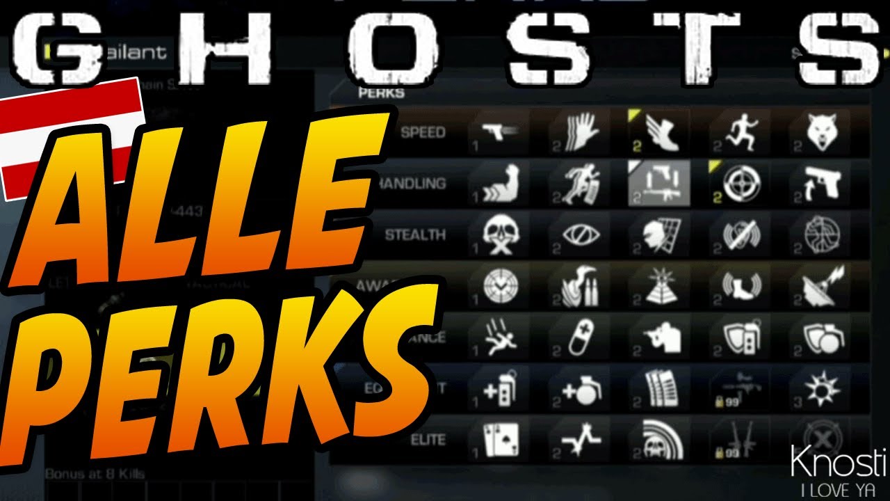 Call of Duty: GHOSTS - ALLE PERKS, NEUES PERKSYSTEM, Klasseneditor ...