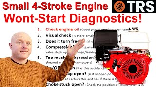 4Stroke Engine   Won't Start  'Fix it' & Diagnosis  Lawnmower/Snow Blower