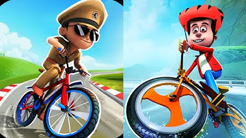 Little Singham Cycle Race VS Golmaal Jr Game 2025 Gameplay Android, ios Part 2