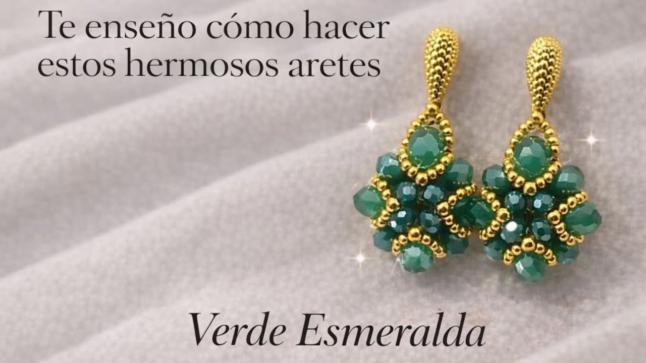 Aretes verde  Esmeralda