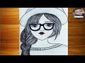 Cute Girl Drawing Step by Step | Easy Pencil Sketch Tutorial for Beginners