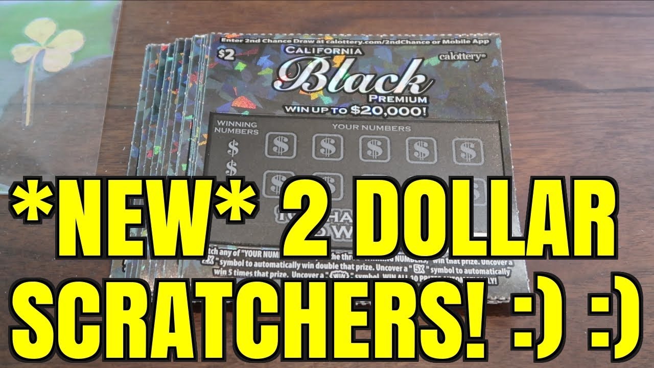 BRAND NEW 2 CALIFORNIA BLACK PREMIUM LOTTERY SCRATCHERS!!! YouTube