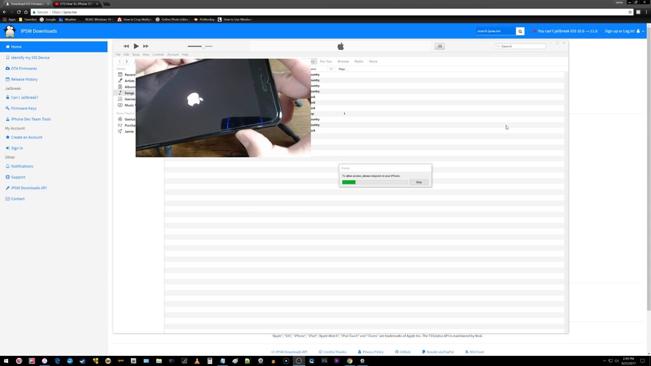 How To Fix iPhone 7 Plus Stuck At Apple Logo During/After iOS 11 Downgrade