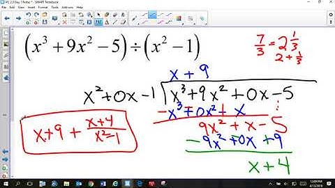 PC 2 3 Notes Day 1   Polynomial Division