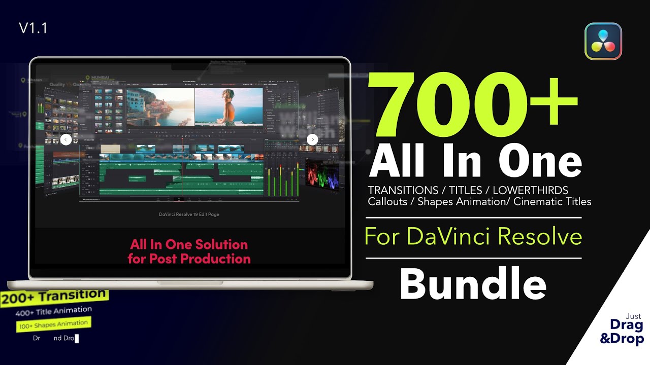 🎥 Motion Graphics Pack - All in One | DaVinci Resolve - YouTube