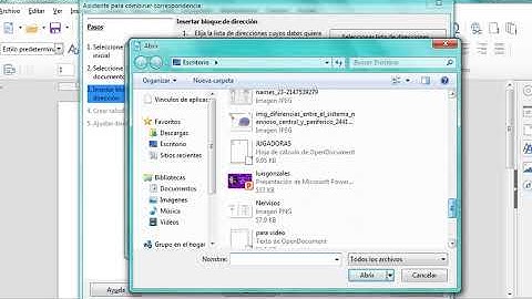 ¿como combinar correspondencia para asistente en libreoffice?