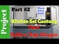 MEMBUAT KITCHEN SET GANTUNG DARI HOLLOW BAJA RINGAN PART #2 || how to make a kitchen cabinet