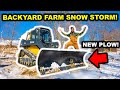 SNOW STORM Hits the BACKYARD FARM!!!