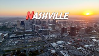 A Bird'sEye View of Nashville, Tennessee  Cinematic Footage  2022