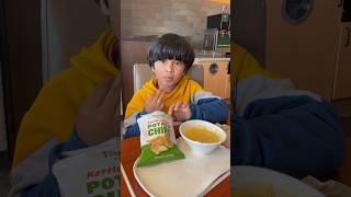 Zayan is Eating Chips at Panera BreadFood🍲🍞🥪
