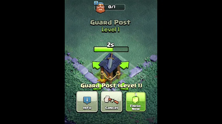 GUARD POST LEVEL 1 TO MAX CLASH OF CLANS #Shorts