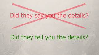 English grammar - Common mistakes in English - Part 7