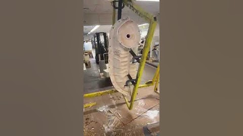 Large mold in process on a Mannetron Rotational casting machine. #art #manufacturing #master