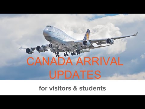 Entering Canada - updates in November 2020