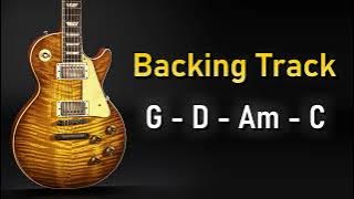 Melodic Rock Pop BACKING TRACK G Major | 72 BPM | Guitar Backing Track