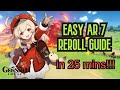 (Updated in Description) (Easy Version) Genshin Impact AR7 Reroll Guide! In 25 Minutes!!!