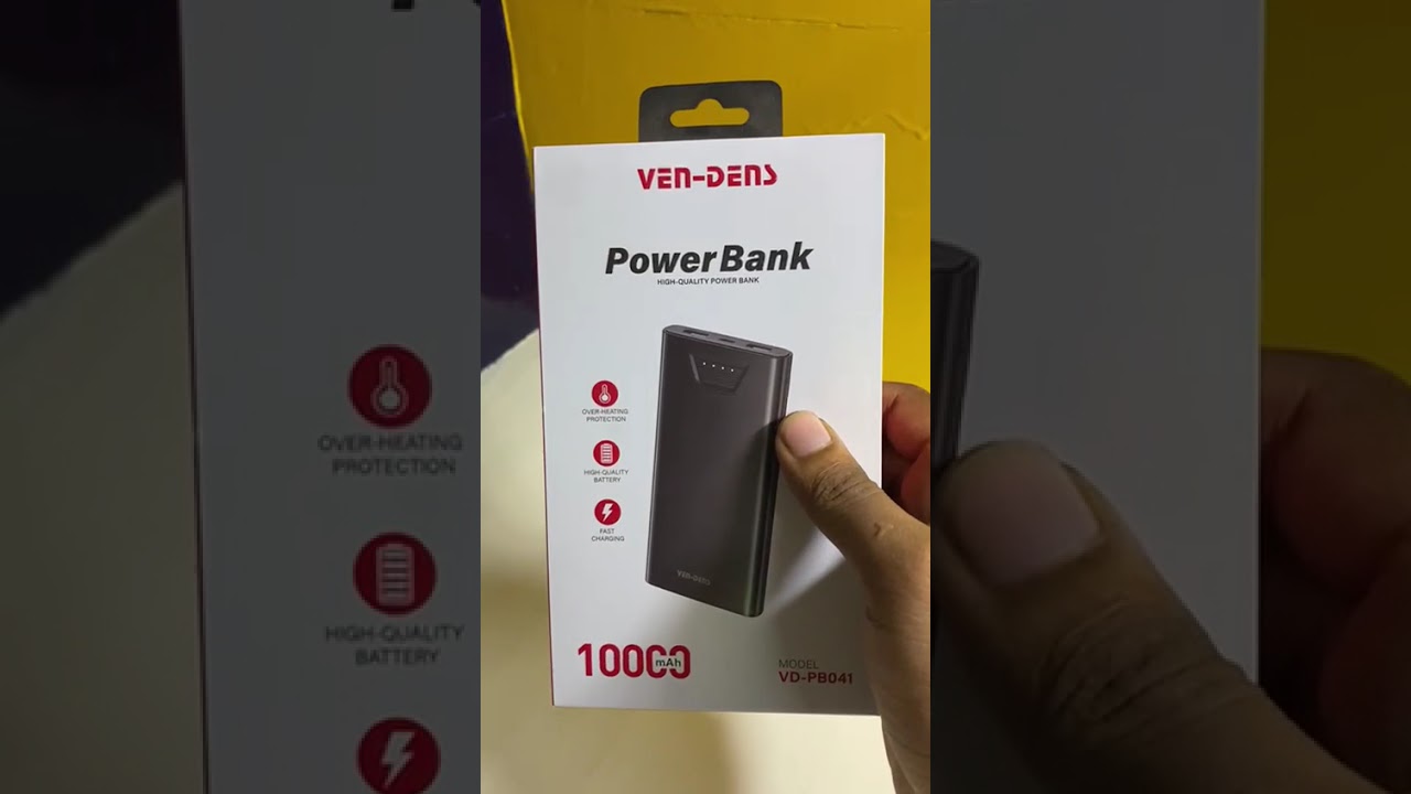 Power Bank - Ven Dens Vd-Pb041 | 10000mah Power Bank