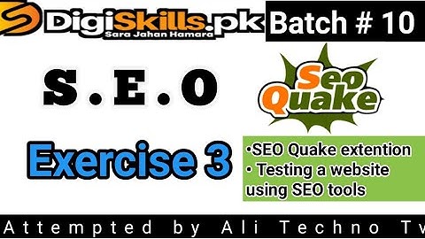 SEO Exercise 3 batch 10 | digiskills SEO Exercise 3 Batch 10 | seo exercise 3 solution batch 10