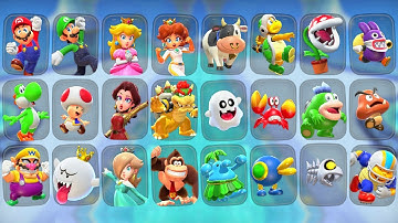 Mario Kart World - All Playable Characters (Secret Characters Included)