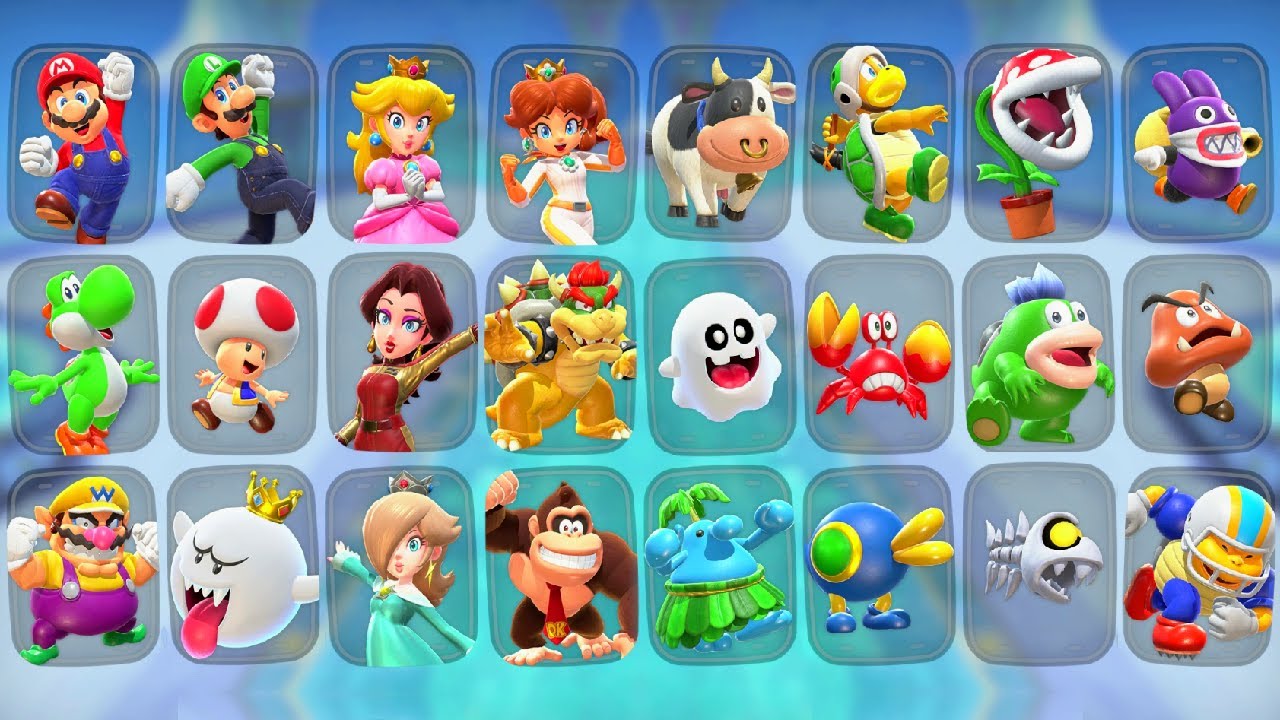 Mario Kart World - All Playable Characters (Secret Characters Included)