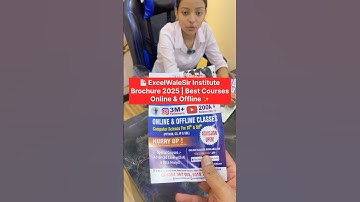 🔥 New Pamphlet Reveal – ExcelWaleSir Institute | Offline + Online 📚💻 #excelwalesir #exceltricks