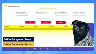 Pet Clinic Management Using C# and SQL Server | Overview screenshot 3