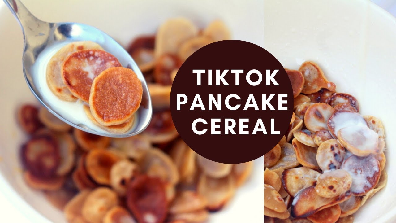 PANCAKE CEREALMINI PANCAKESTIKTOK FOOD RECIPES YouTube