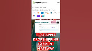 apply for payment gateway under 10 minutes for shopify drop shipping #paymentgateway