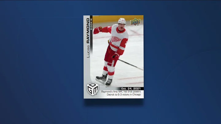 Lucas Raymond's first Red Wings card debuts on Upp...