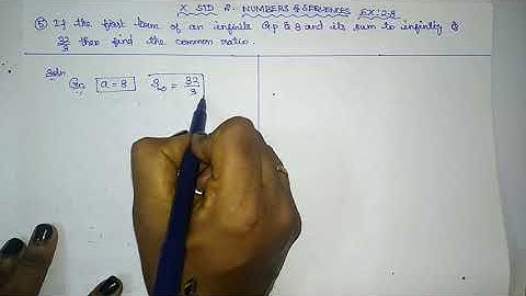 10th maths |Numbers and sequences |Exercise :2.8(5)