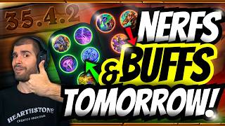 🚨 NEW BUFFS & NERFS GOING LIVE TOMORROW! HEARTHSTONE META SHAKEUP? 😳