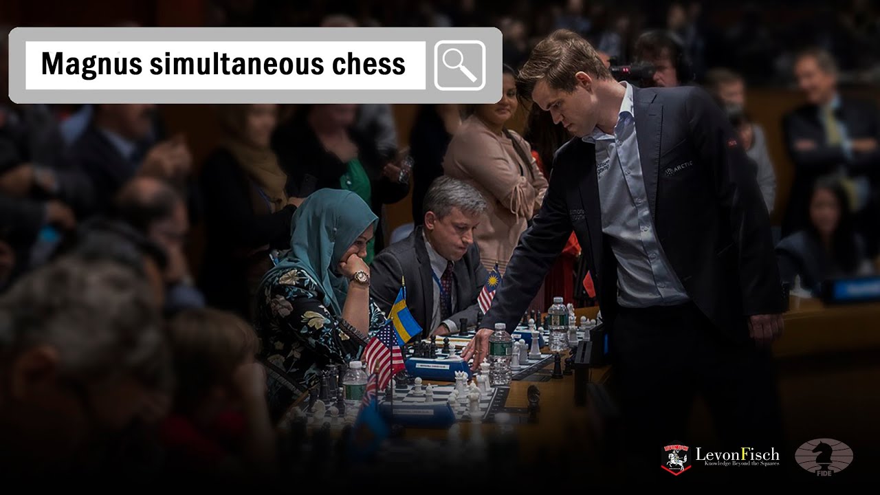 Chess master plays simultaneous exhibition against locals