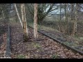 Abandoned railroad track (Spoor Musselkanaal Ter Apel) Netherlands Feb 2022 (ghost urbex spoorlijn)