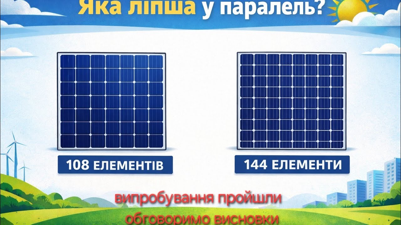 2частина послідовне з'єднання панелей висновки і переваги проти паралельного з'єднання!!!