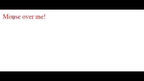 Javascript: onmouseover onmouseout