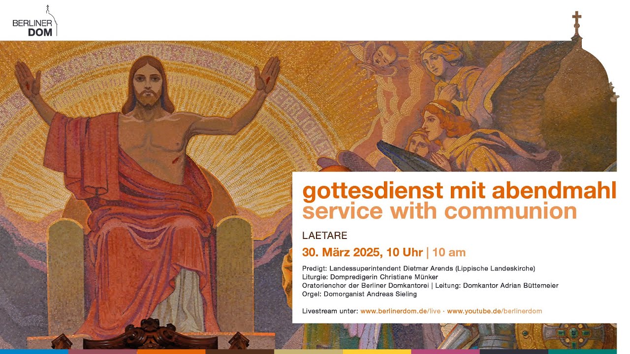Gottesdienst mit Abendmahl am Sonntag Laetare, 30. März 2025, 10 Uhr ...